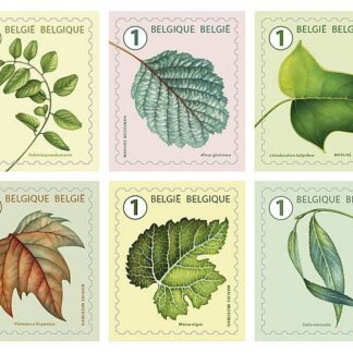 10 x timbre-poste - "Feuilles d'arbres"