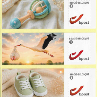 10 x postzegel - "Happy Baby"