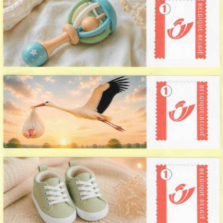 10 x postzegel - "Happy Baby"