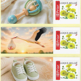 10 x postzegel - "Happy Baby"